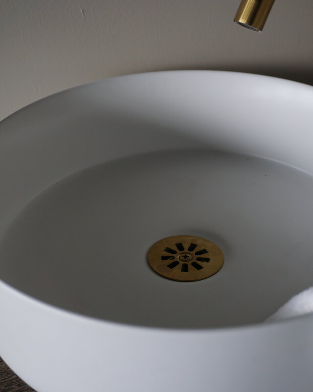 Differnz Waskom Rond Keramiek 36x12 cm Wit
