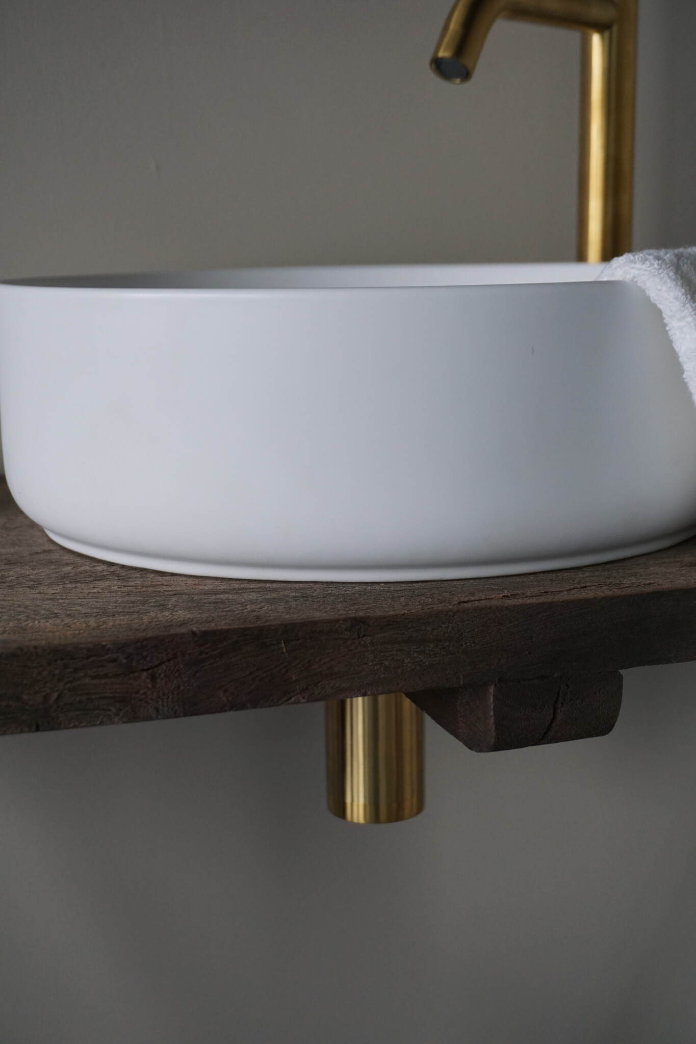 Differnz Waskom Rond Keramiek 36x12 cm Wit