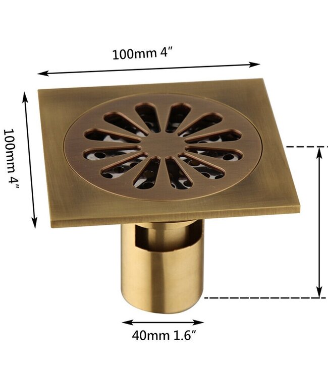 Rene Houtman Landelijke Doucheput | Bronskleurige Afwerking