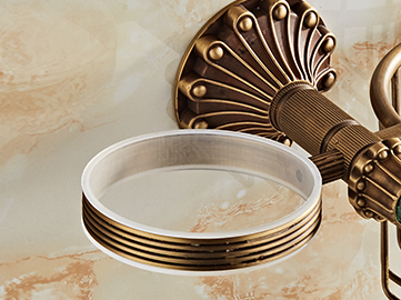 Rene Houtman Wc Borstel + Houder | Inclusief Rolhouder | Brons