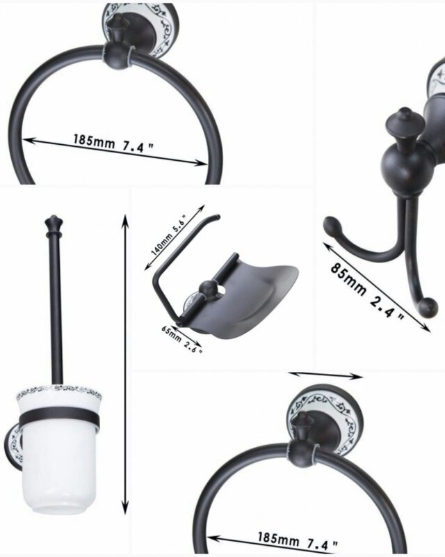 Rene Houtman Badkamer Accessoires | Set van 5 | Olie Brons