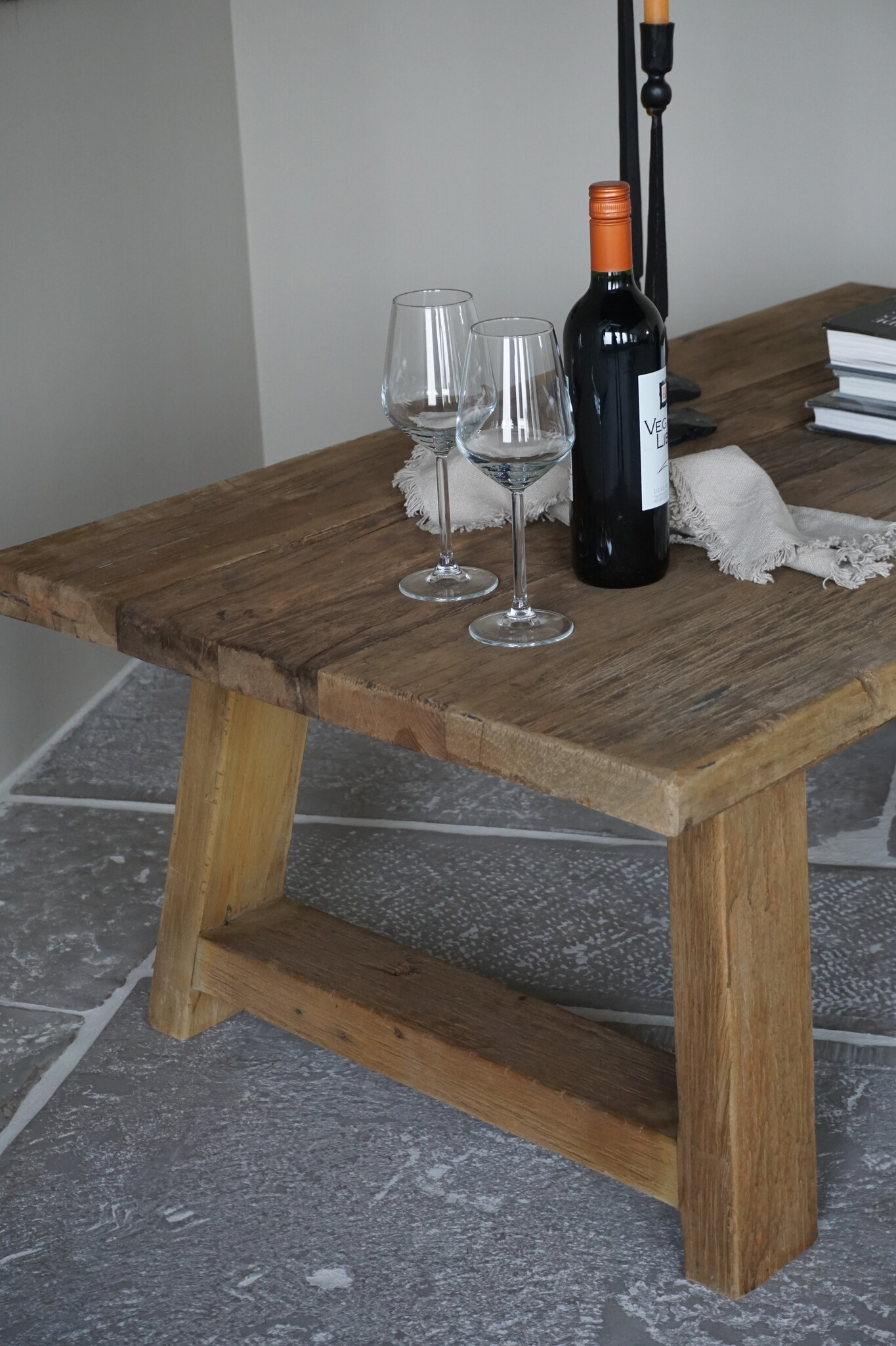 Rene Houtman Salontafel Rough | A-poot | Naturel | Kies Maat