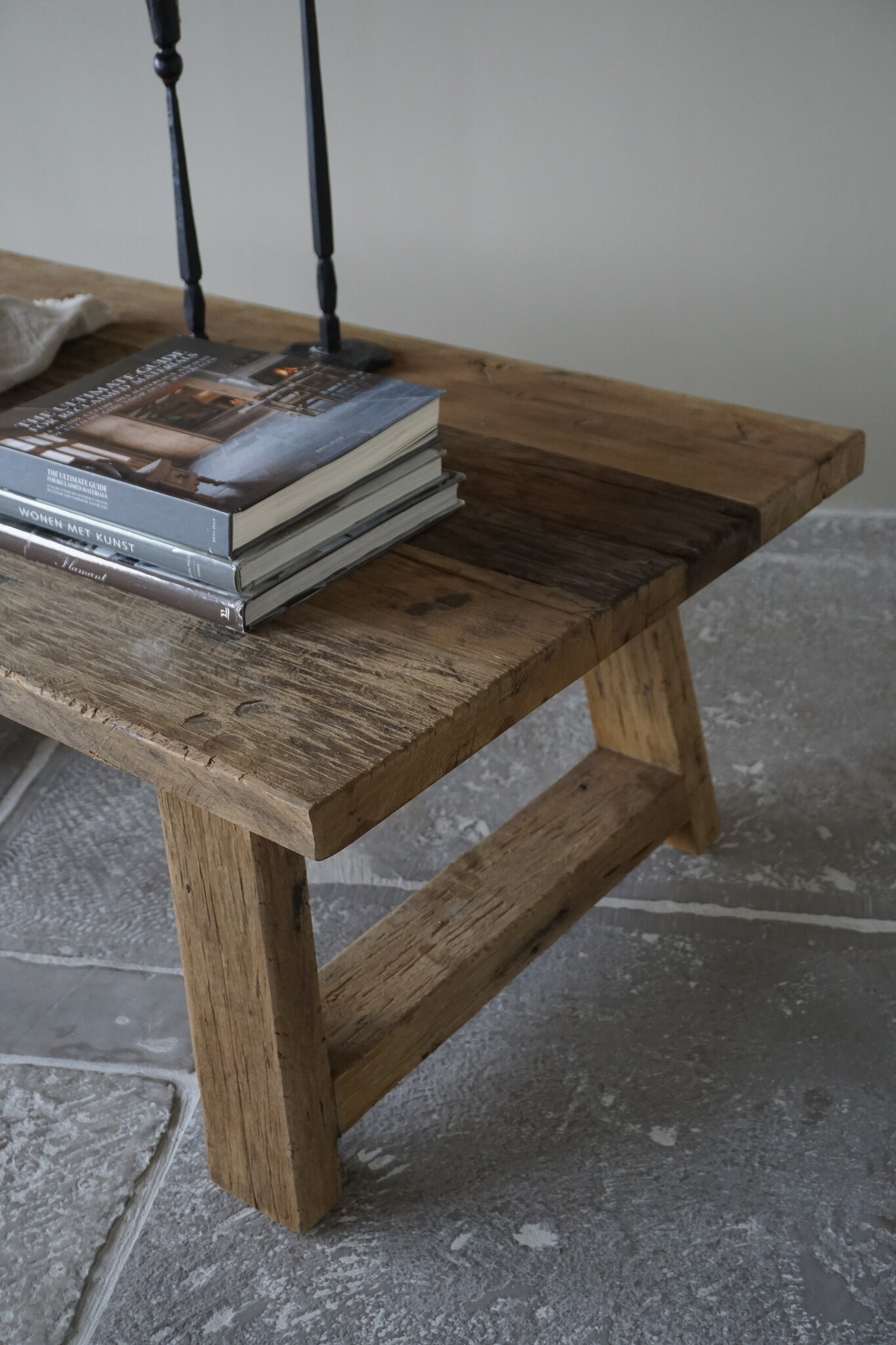 Rene Houtman Salontafel Rough | A-poot | Naturel | Kies Maat