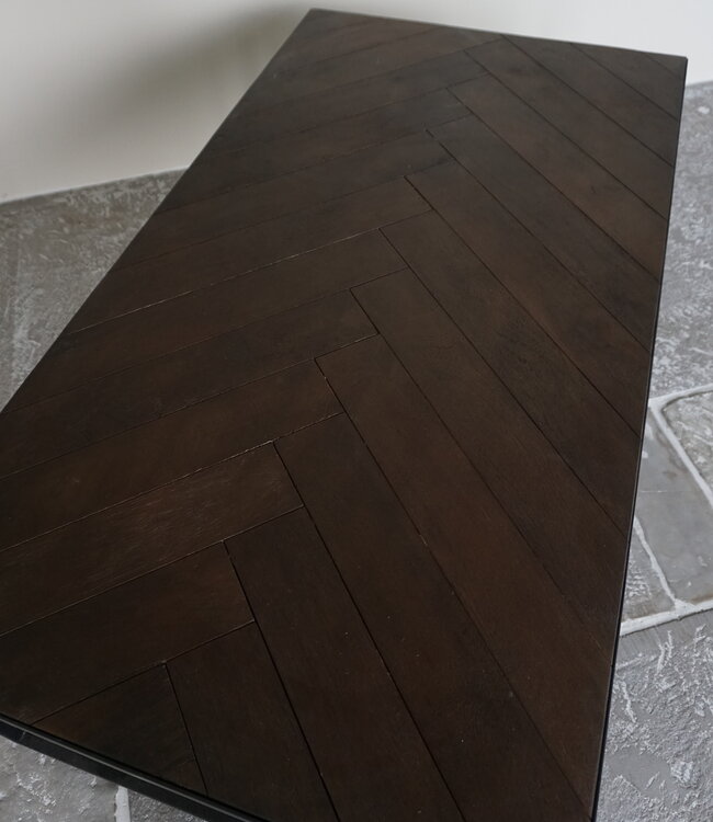 Light&Living Koffietafel Salontafel Chisa | Bruin/Zwart | H40 x B120 x D65 cm