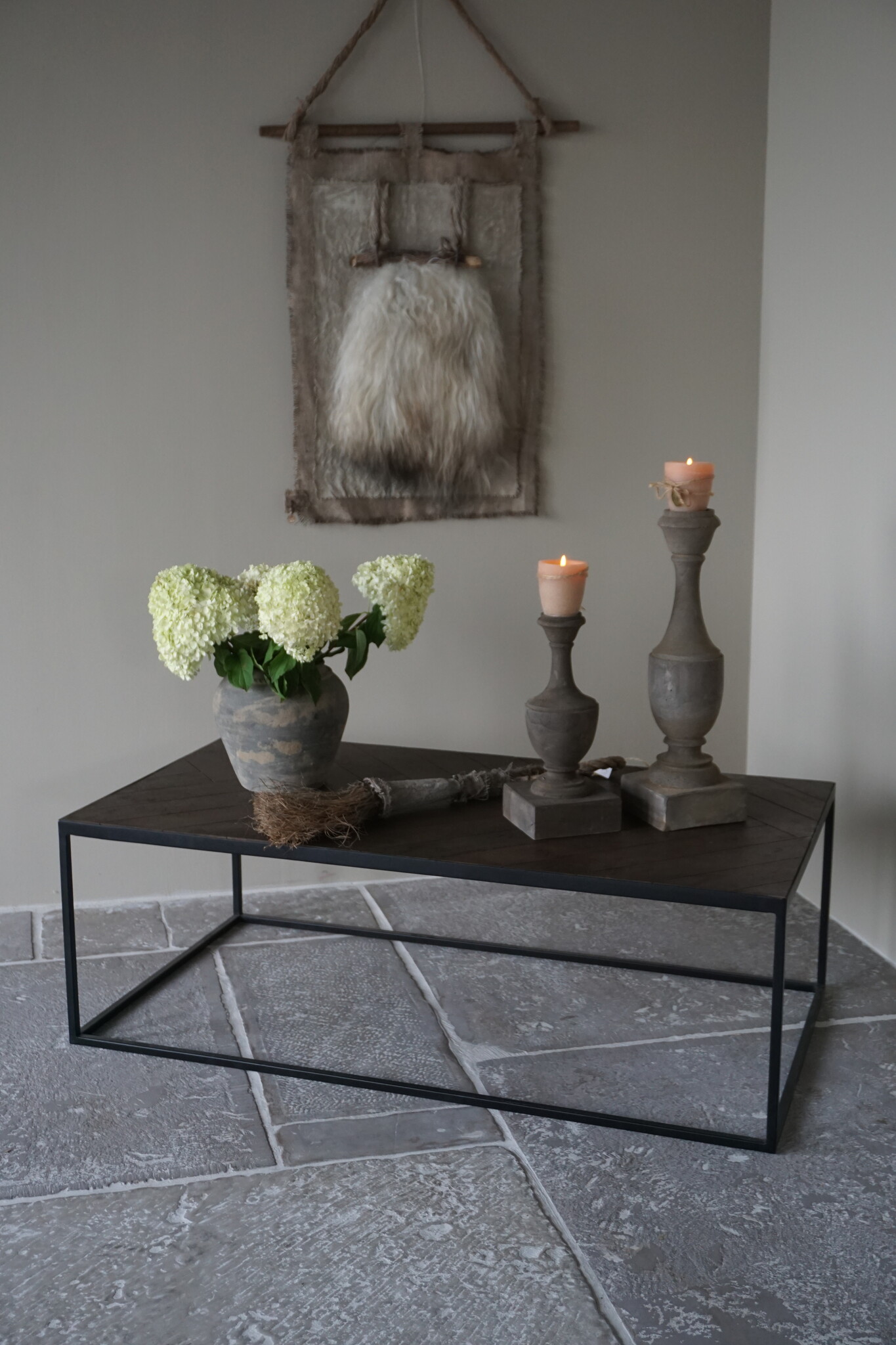 Light&Living Koffietafel Salontafel Chisa | Bruin/Zwart | H40 x B120 x D65 cm