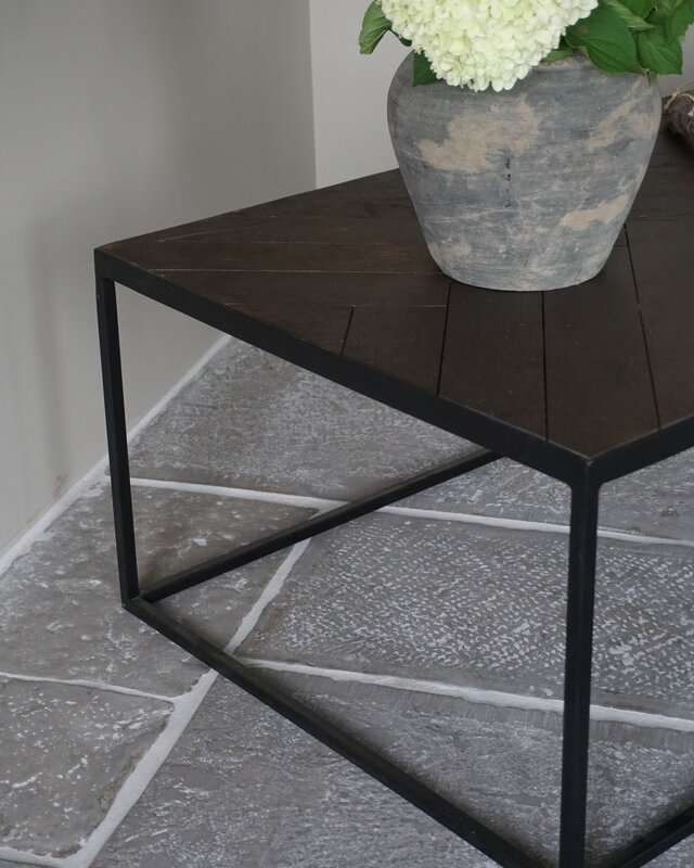 Light&Living Koffietafel Salontafel Chisa | Bruin/Zwart | H40 x B120 x D65 cm