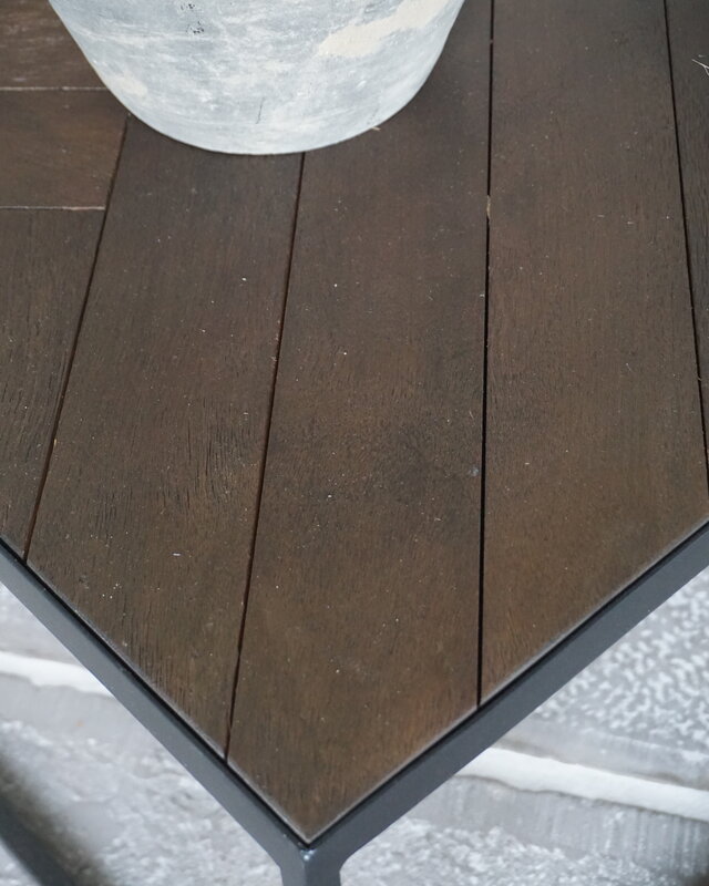 Light&Living Koffietafel Salontafel Chisa | Bruin/Zwart | H40 x B120 x D65 cm