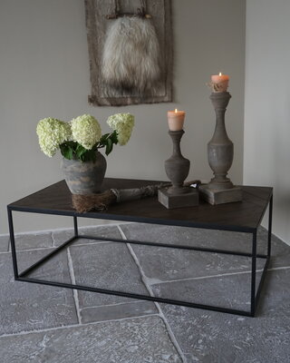 Light&Living Koffietafel Salontafel Chisa | Bruin/Zwart
