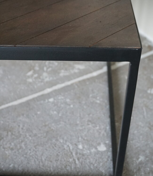 Light&Living Koffietafel Salontafel Chisa | Bruin/Zwart | H40 x B120 x D65 cm