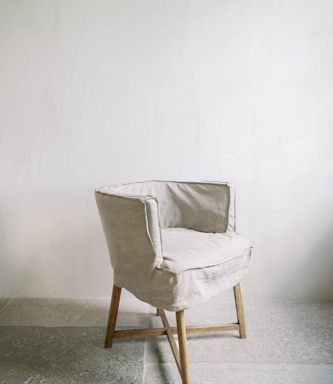 LEEFF Woody (Woodie) Stoelhoes | Zand | Linnen