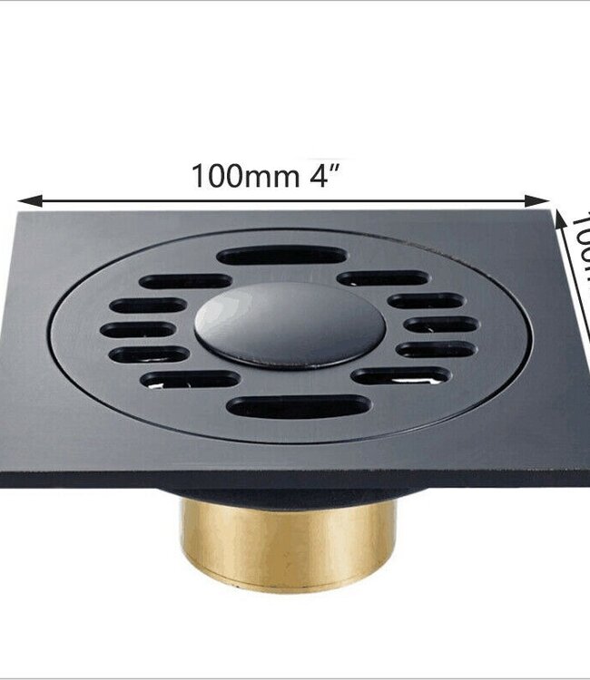 Rene Houtman Doucheput | Mat Zwart | 10x10 cm