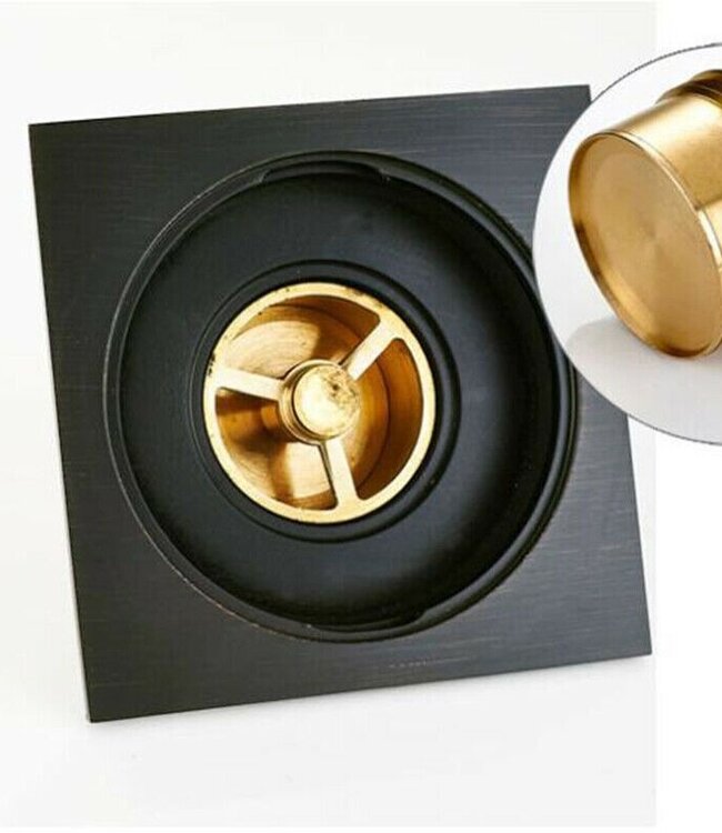 Rene Houtman Doucheput | Mat Zwart | 10x10 cm