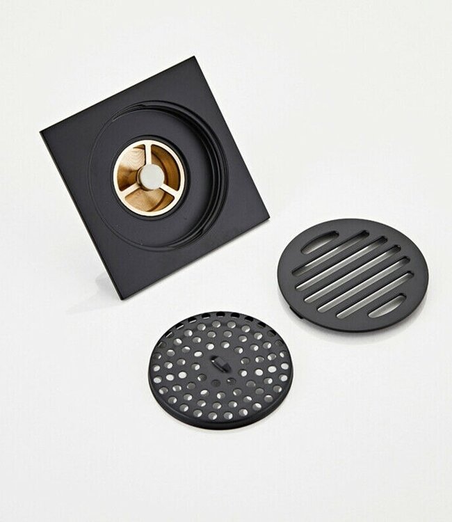 Rene Houtman Doucheput | Mat Zwart | 10x10 cm