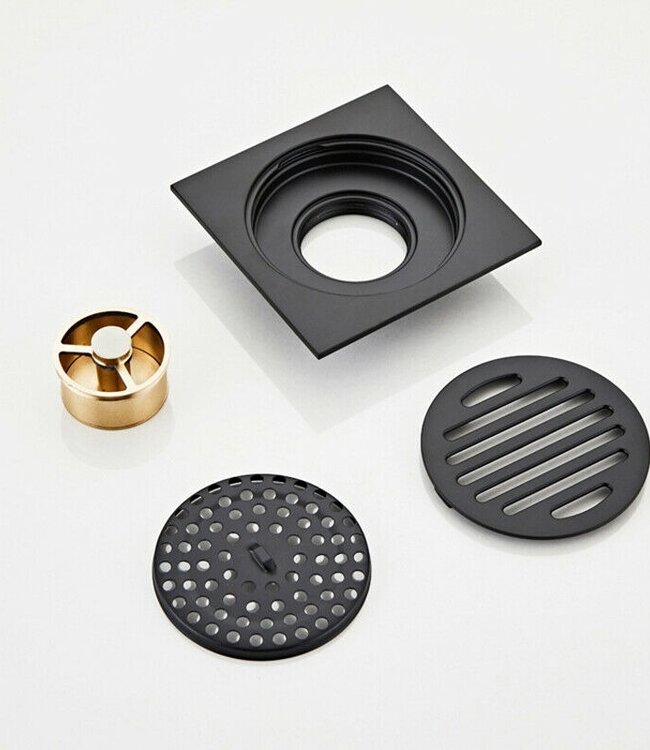 Rene Houtman Doucheput | Mat Zwart | 10x10 cm