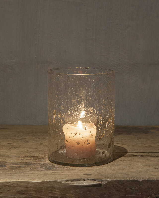 Be-Uniq Windlicht Cilinder Small | Organisch Glas