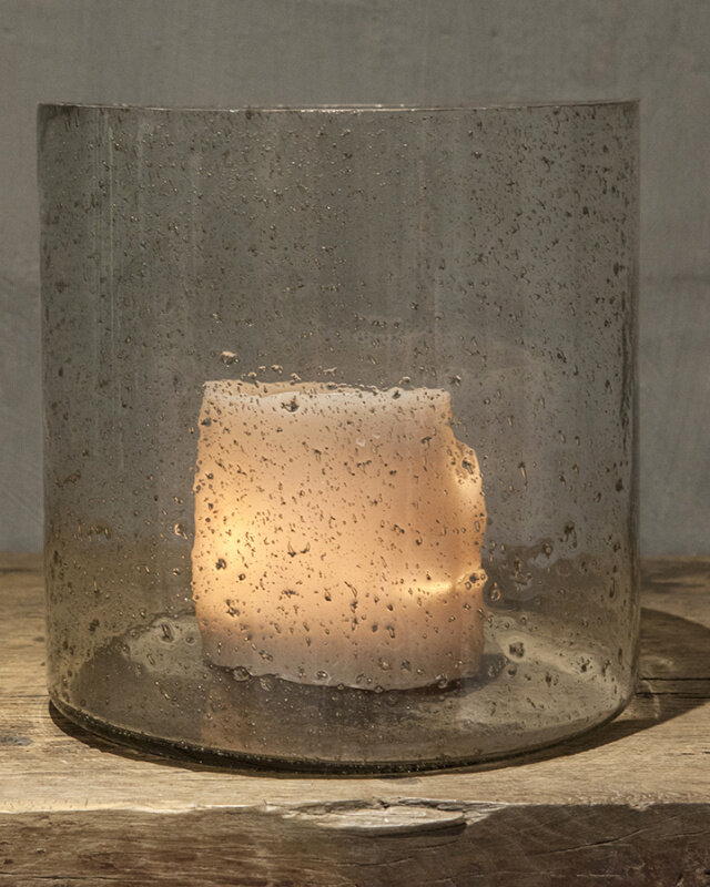 Be-Uniq Windlicht Cilinder Large | Organisch Glas