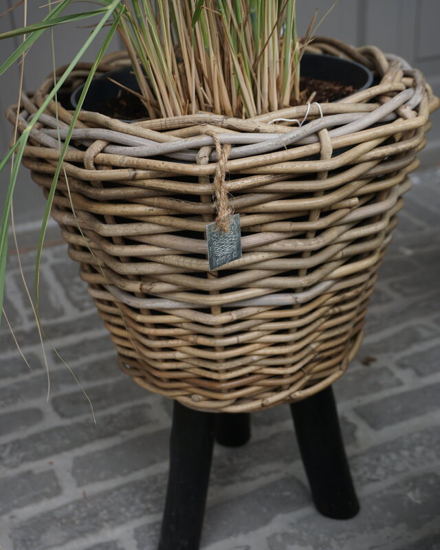 Rene Houtman Drypot Bloempot | Wooden Legs | H45 x D34 cm