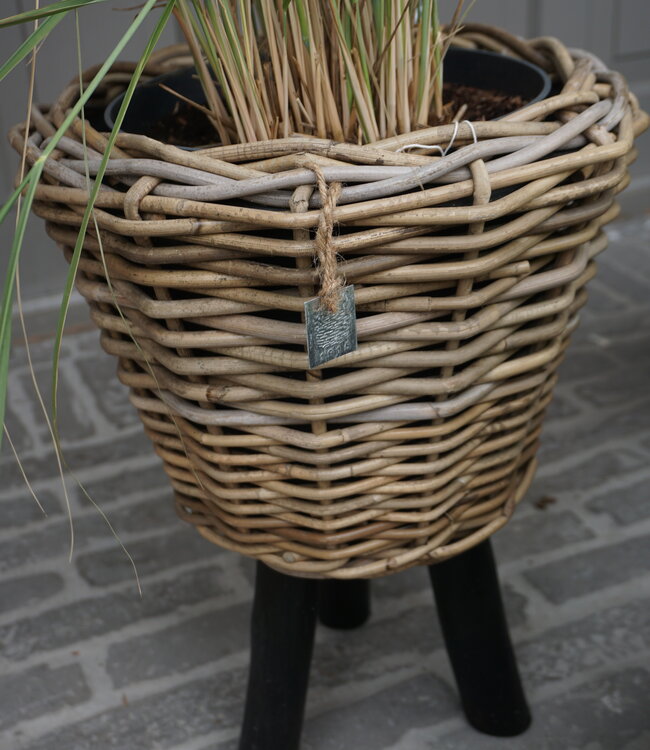 Rene Houtman Drypot Bloempot | Wooden Legs | H45 x D34 cm