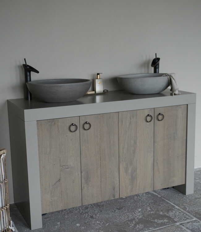 Rene Houtman Landelijk Badkamermeubel Stockholm L130-180 cm - Keuzemenu