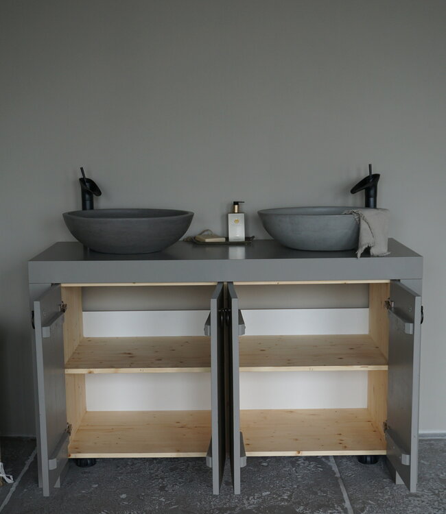 Rene Houtman Landelijk Badkamermeubel Stockholm L130-180 cm - Keuzemenu