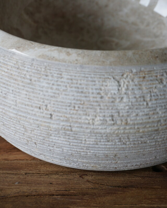 Loutro Bathroomware Waskom Natuursteen | Gefrijnd | 2 Maten