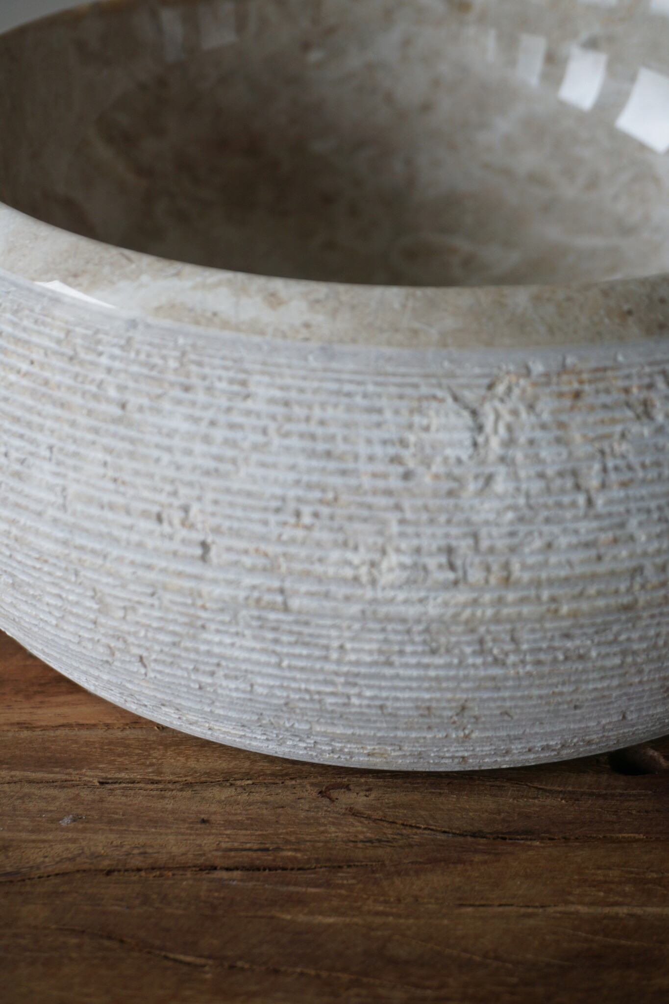 Loutro Bathroomware Waskom Natuursteen | Gefrijnd | 2 Maten