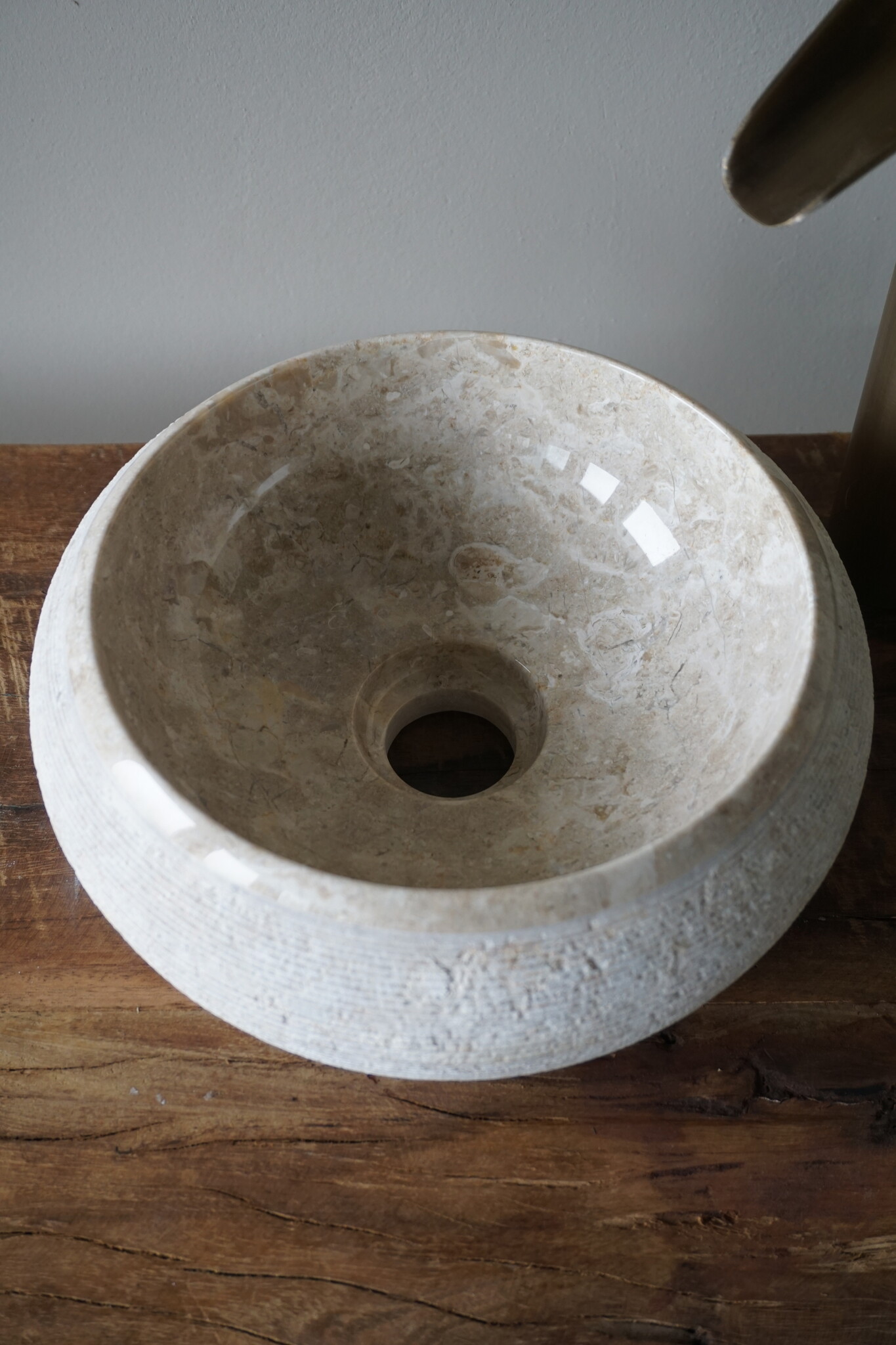 Loutro Bathroomware Waskom Natuursteen | Gefrijnd | 2 Maten