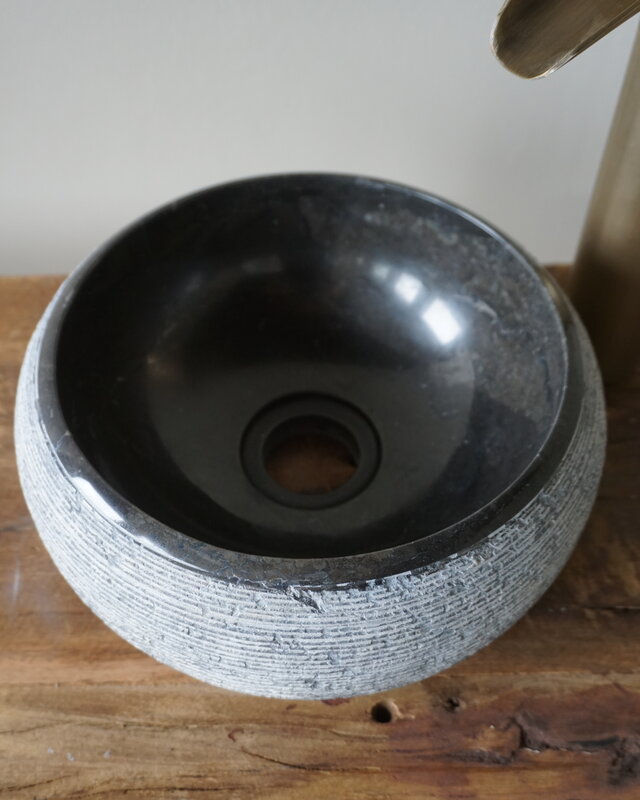 Loutro Bathroomware Waskom Natuursteen | Gefrijnd | 2 Maten