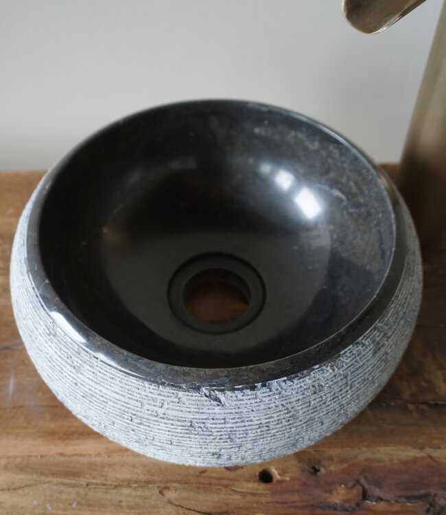Loutro Bathroomware Waskom Natuursteen | Gefrijnd | 2 Maten