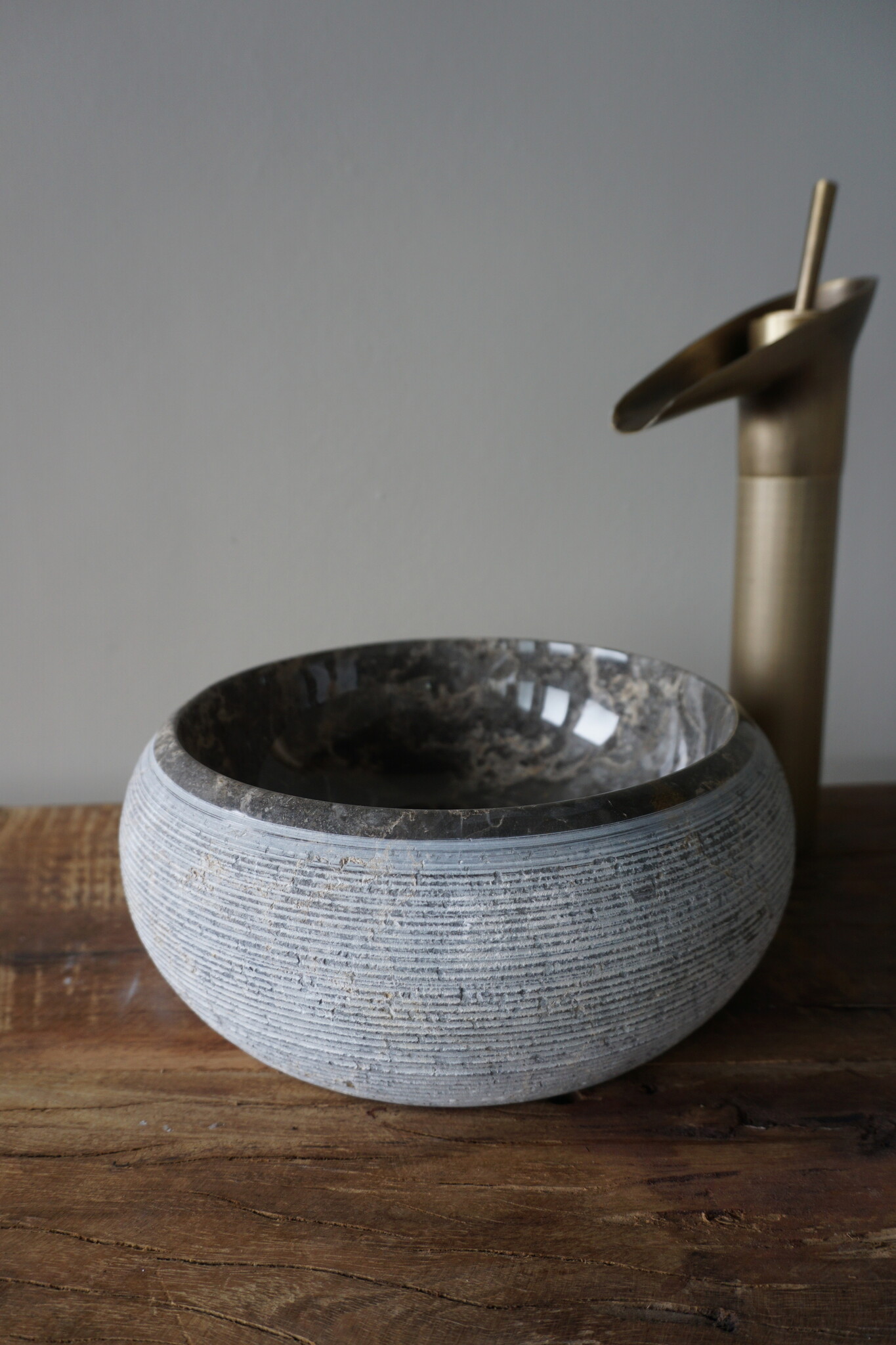 Loutro Bathroomware Waskom Natuursteen | Gefrijnd | 2 Maten