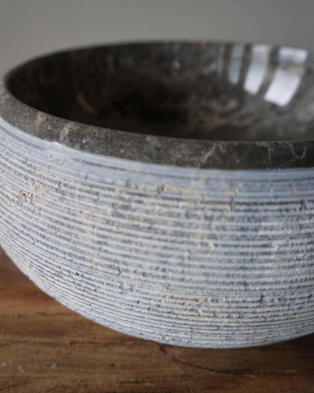 Loutro Bathroomware Waskom Natuursteen | Gefrijnd | 2 Maten