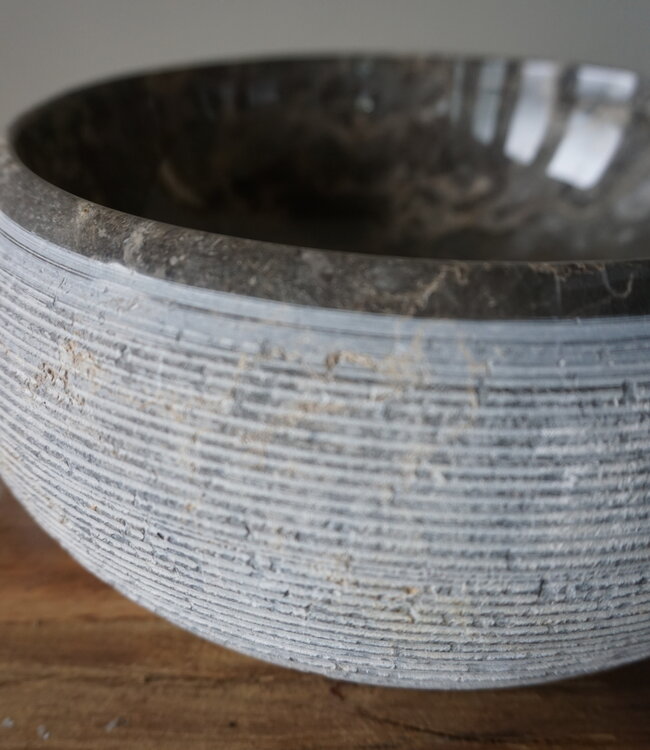Loutro Bathroomware Waskom Natuursteen | Gefrijnd | 2 Maten