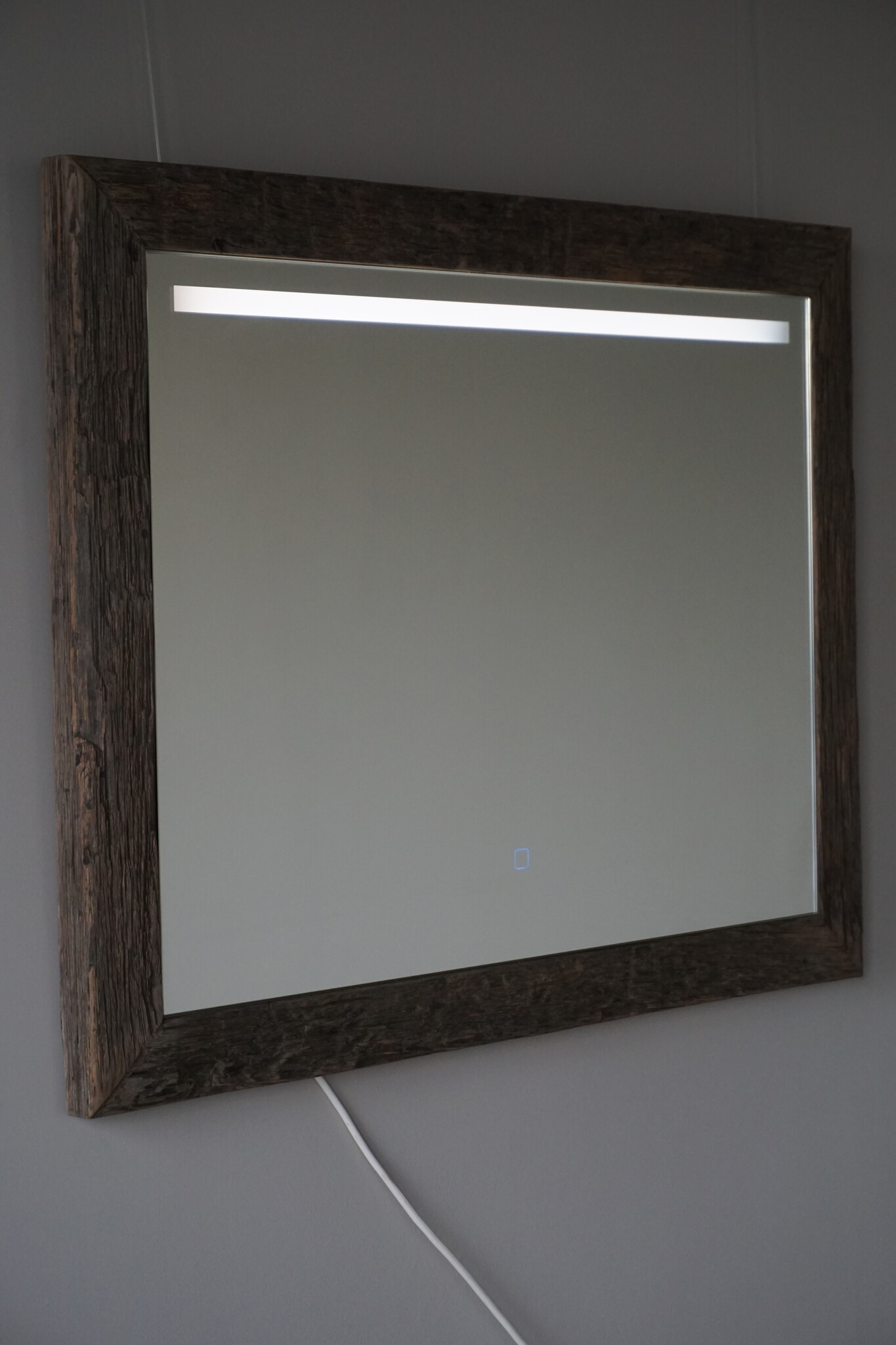 Rene Houtman Spiegel Eikenhout | Met Licht | H74 x B94 cm