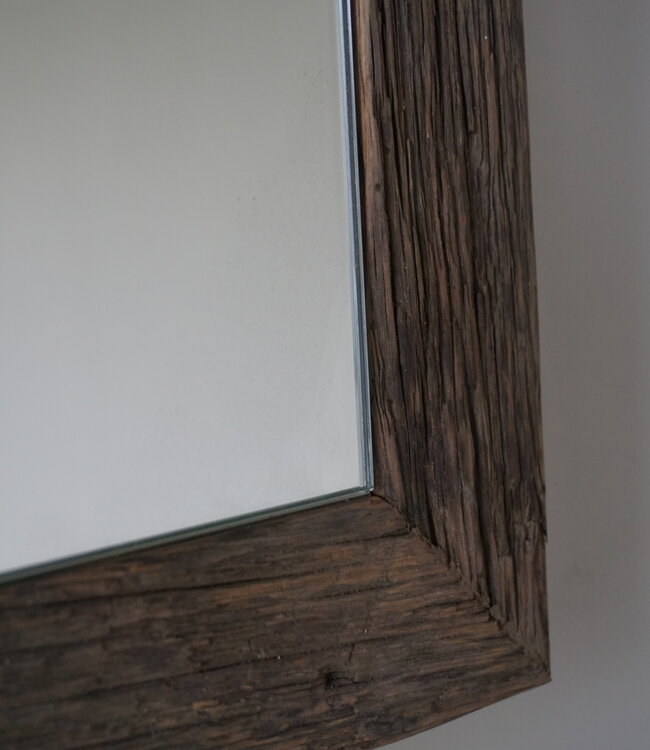 Rene Houtman Spiegel Eikenhout | Met Licht | H74 x B94 cm