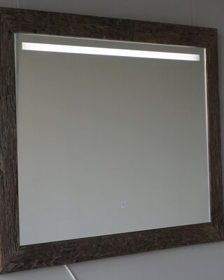 Rene Houtman Spiegel Eikenhout | Met Licht | H74 x B94 cm