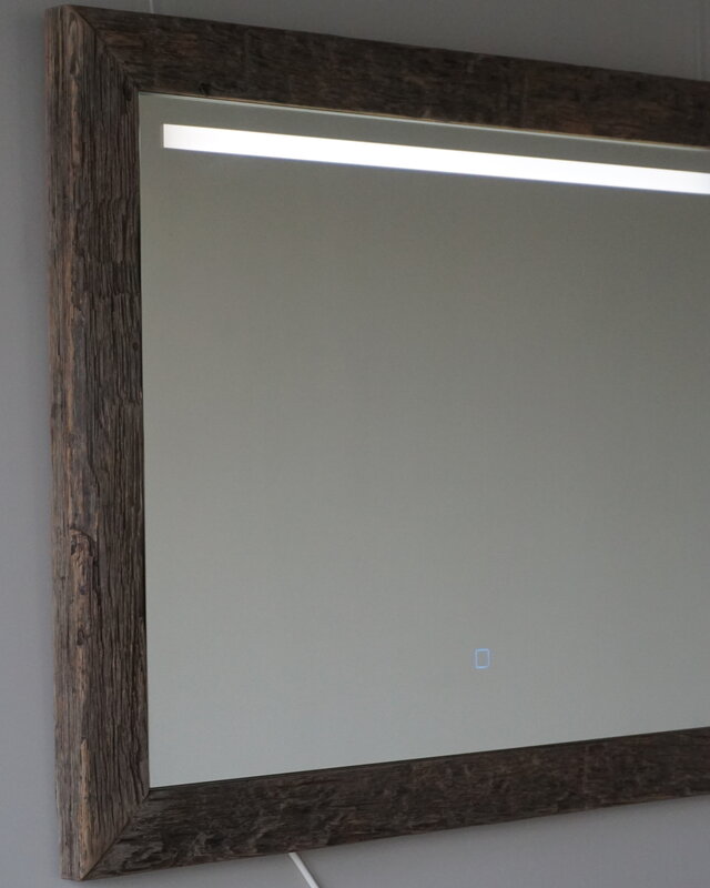 Rene Houtman Spiegel Eikenhout | Met Licht | H74 x B94 cm