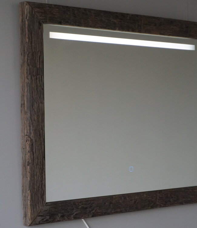 Rene Houtman Spiegel Eikenhout | Met Licht | H74 x B94 cm