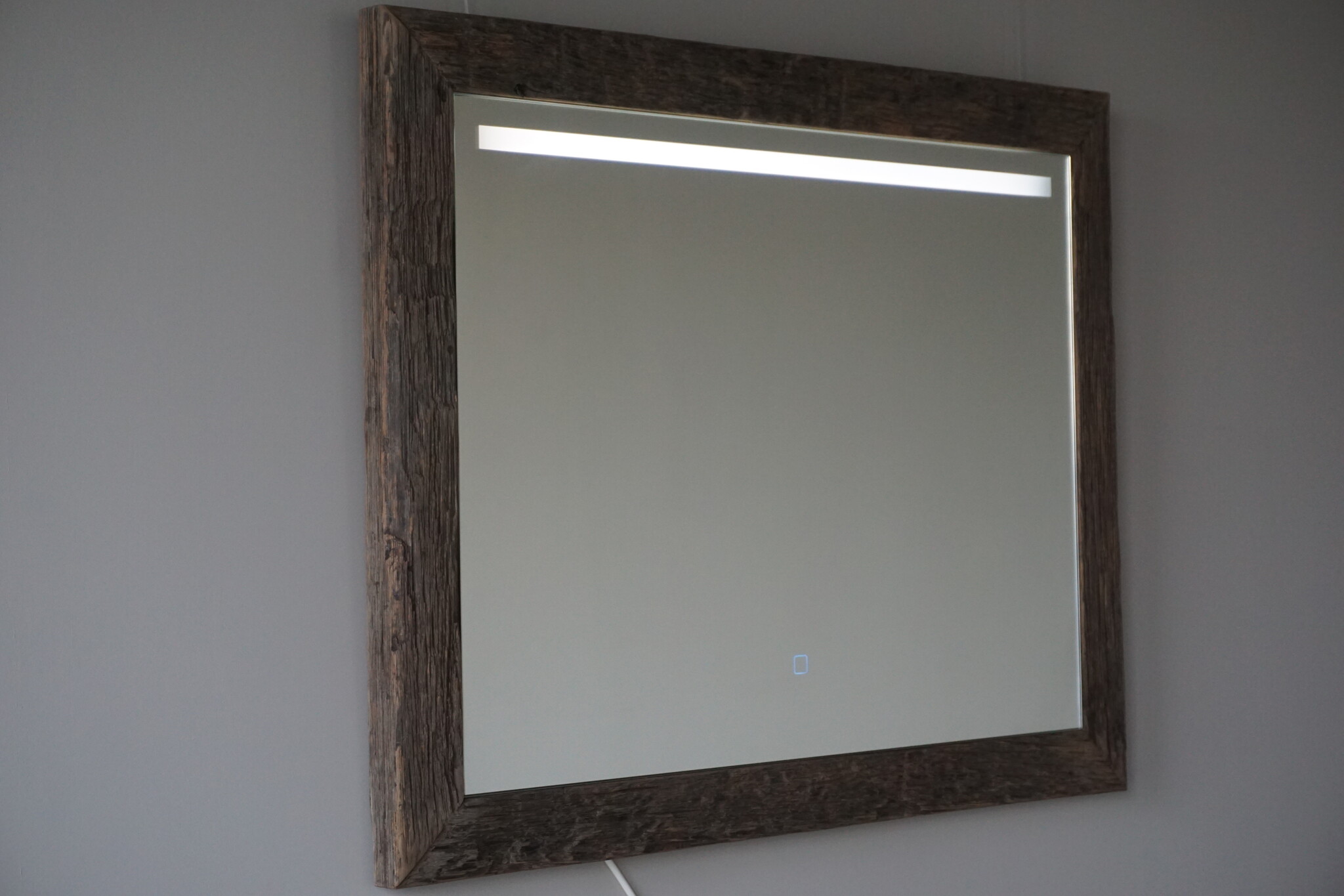 Rene Houtman Spiegel Eikenhout | Met Licht | H74 x B94 cm