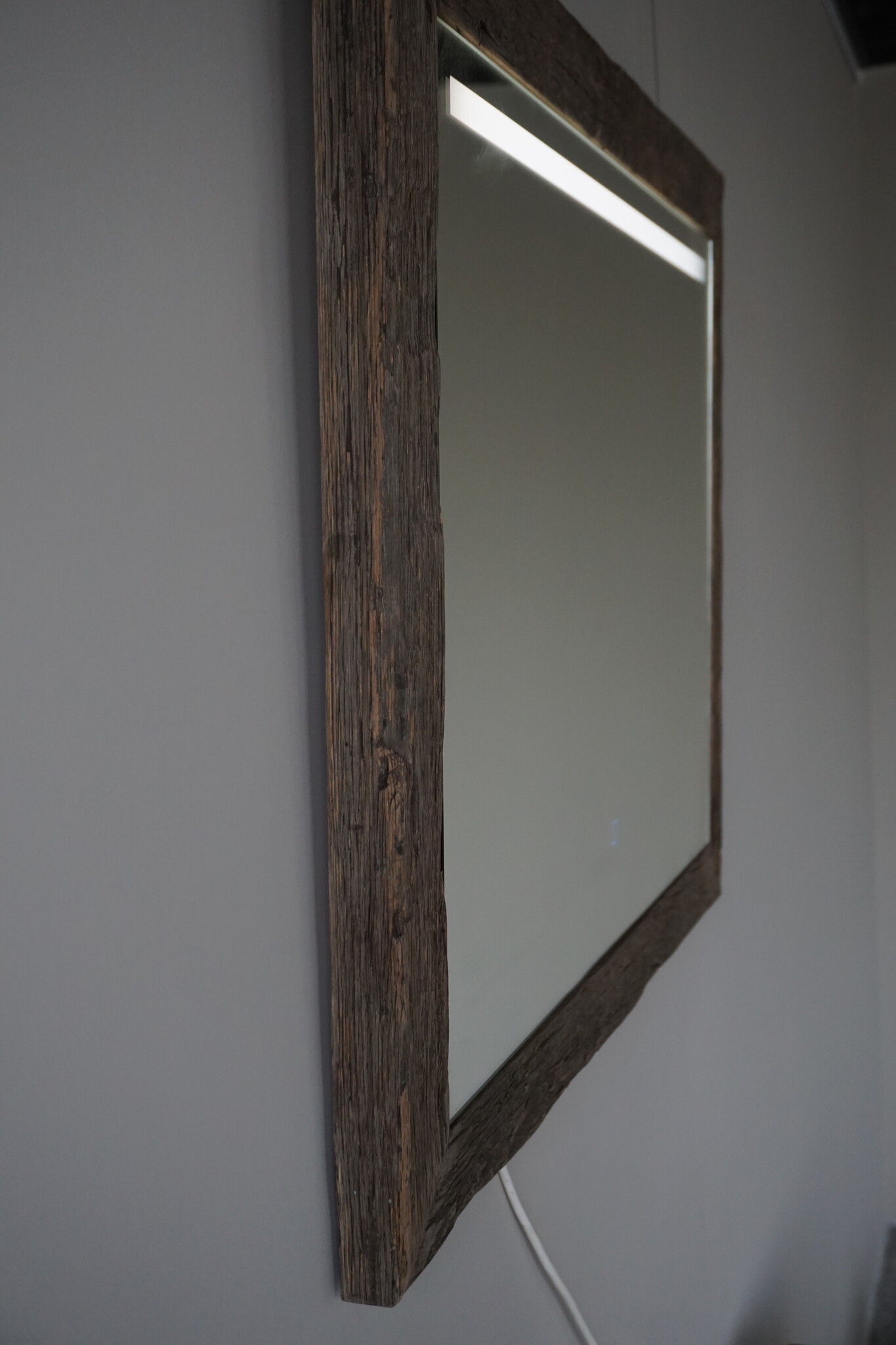 Rene Houtman Spiegel Eikenhout | Met Licht | H74 x B94 cm
