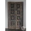 Oud Snijwerk Paneel Tribal | Nepal | H137 x B79 x D8cm