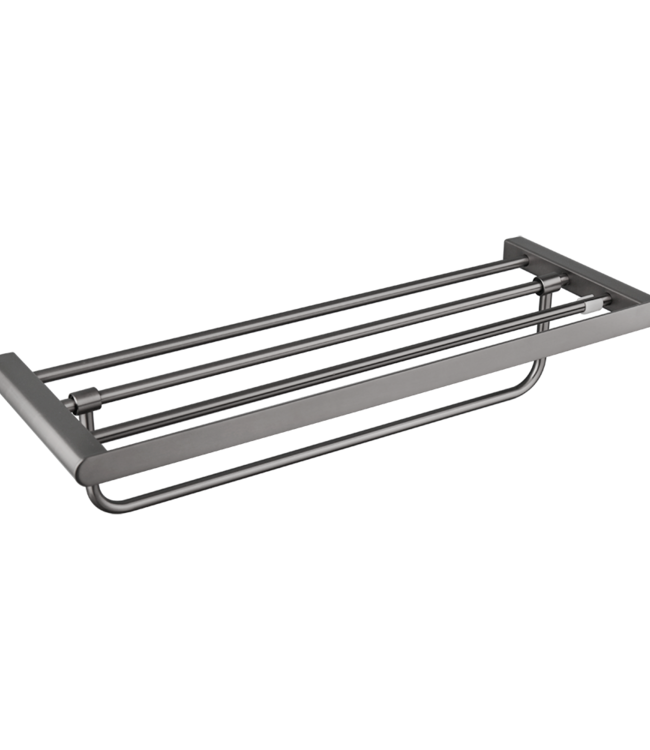 Rene Houtman Handdoekrek met Muurbevestiging | Gun Metal