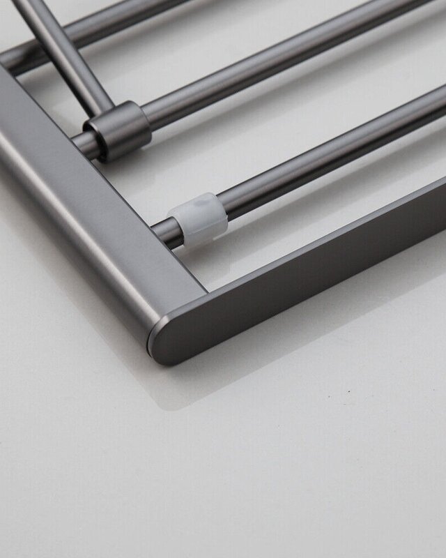 Rene Houtman Handdoekrek met Muurbevestiging | Gun Metal