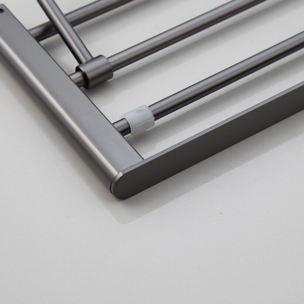 Rene Houtman Handdoekrek met Muurbevestiging | Gun Metal