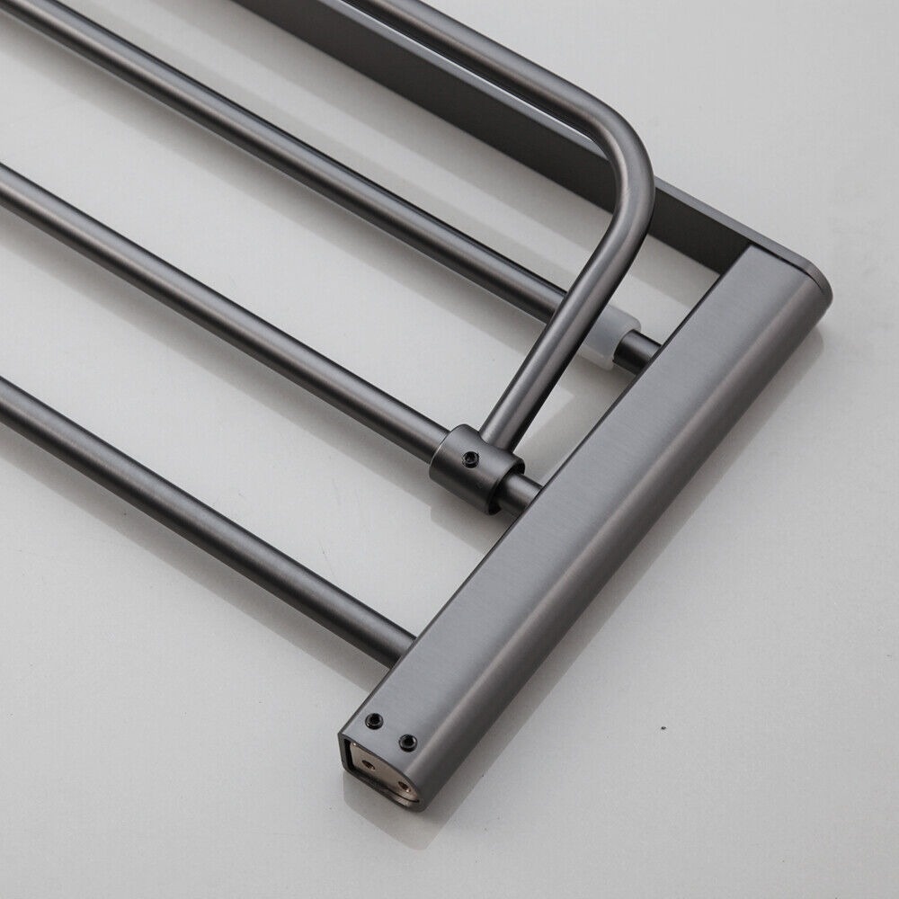 Rene Houtman Handdoekrek met Muurbevestiging | Gun Metal