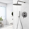 Regendouche | Inbouw Set | Gun Metal