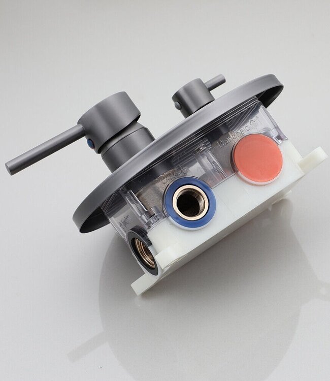 Rene Houtman Regendouche | Inbouw Set | Gun Metal