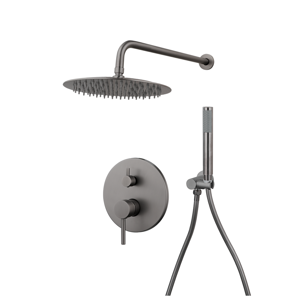 Rene Houtman Regendouche | Inbouw Set | Gun Metal