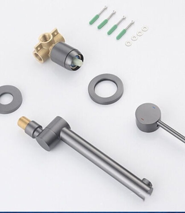 Rene Houtman Muurkraan | Zwenkbaar | Gun Metal