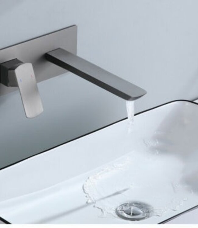 Rene Houtman Luxe Inbouwkraan | Gun Metal | Mengkraan