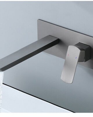 Rene Houtman Luxe Inbouwkraan | Gun Metal | Mengkraan